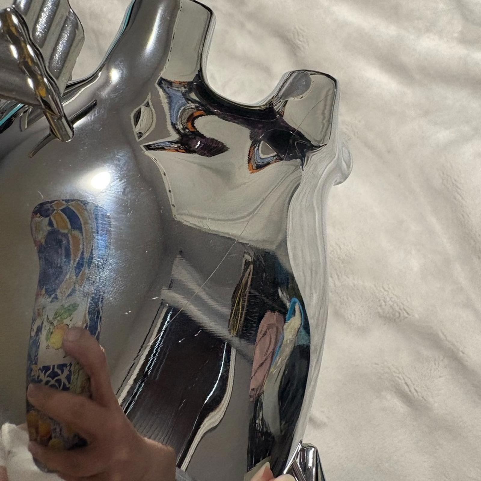 Zara Silver Metal Anatomical Heart Mini Bag