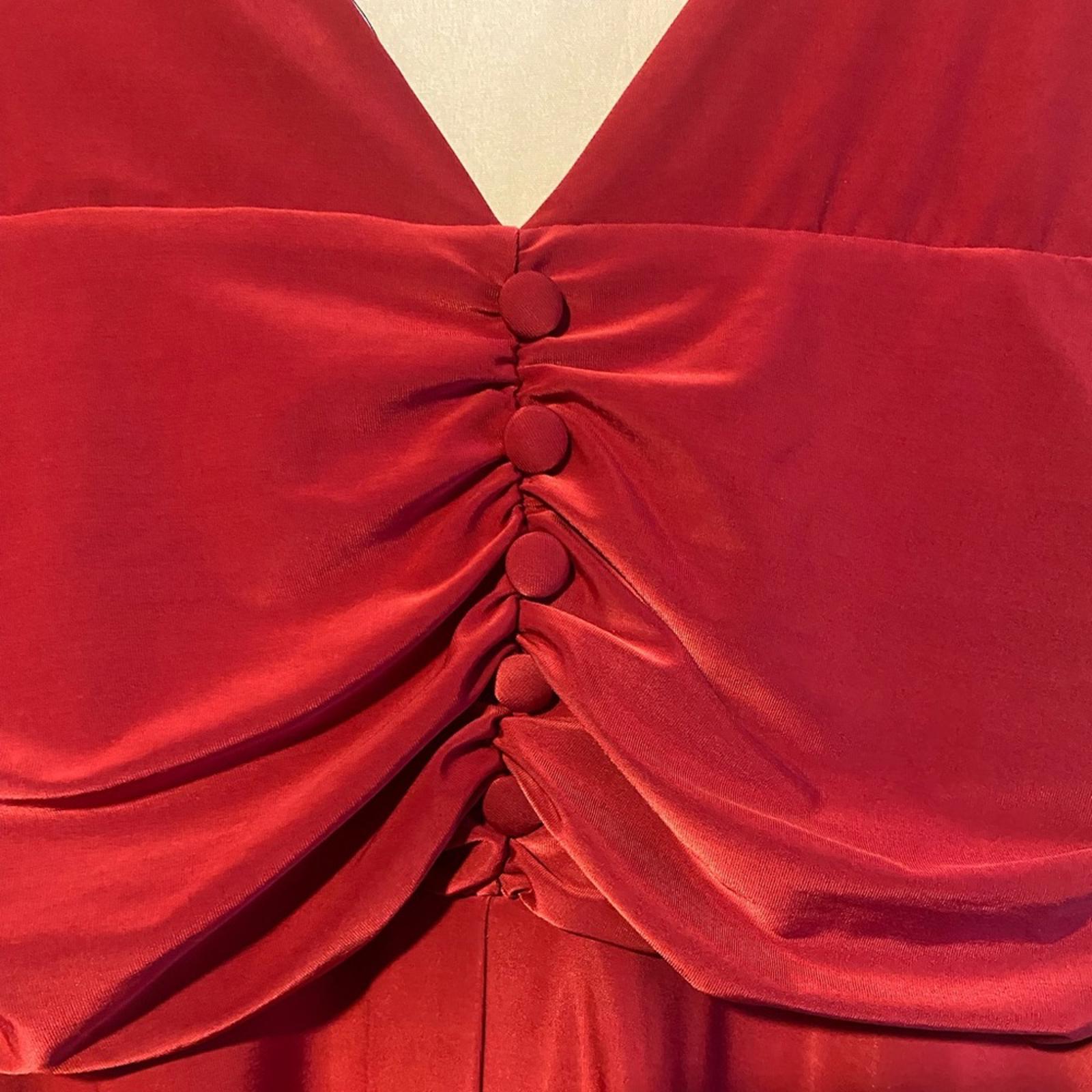 Reitmans Cranberry Silky Party Dress Size Small