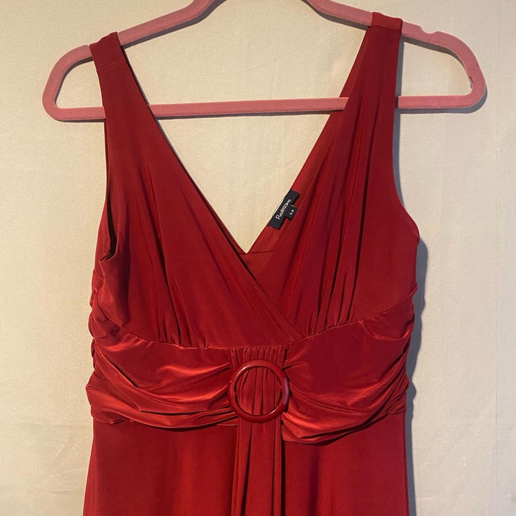 Reitmans Cranberry Silky Party Dress Size Small