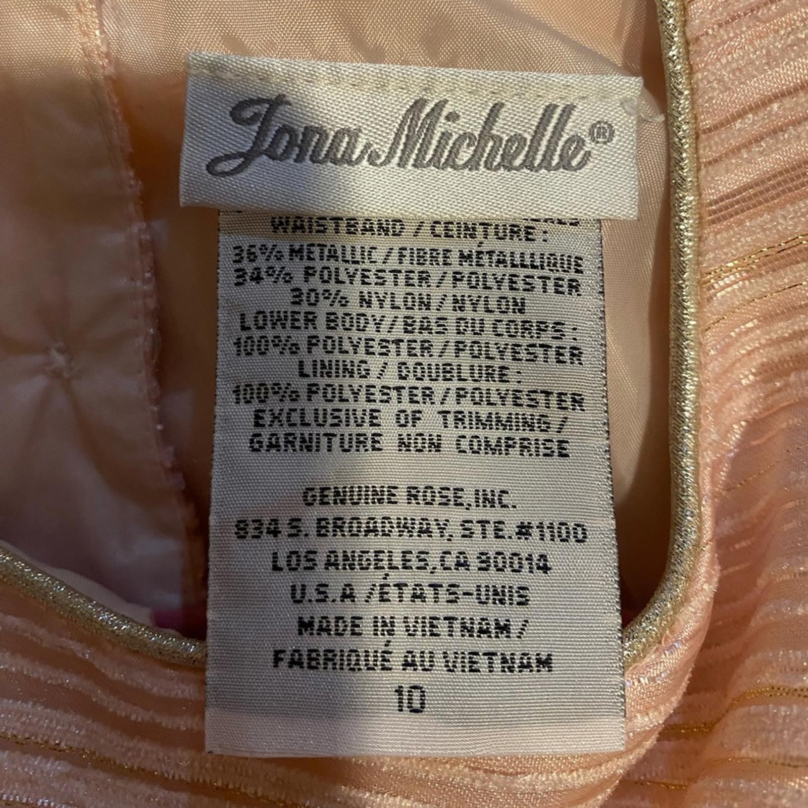 Girls Jona Michelle Pink and Silver Sparkle Party Dress Size 10