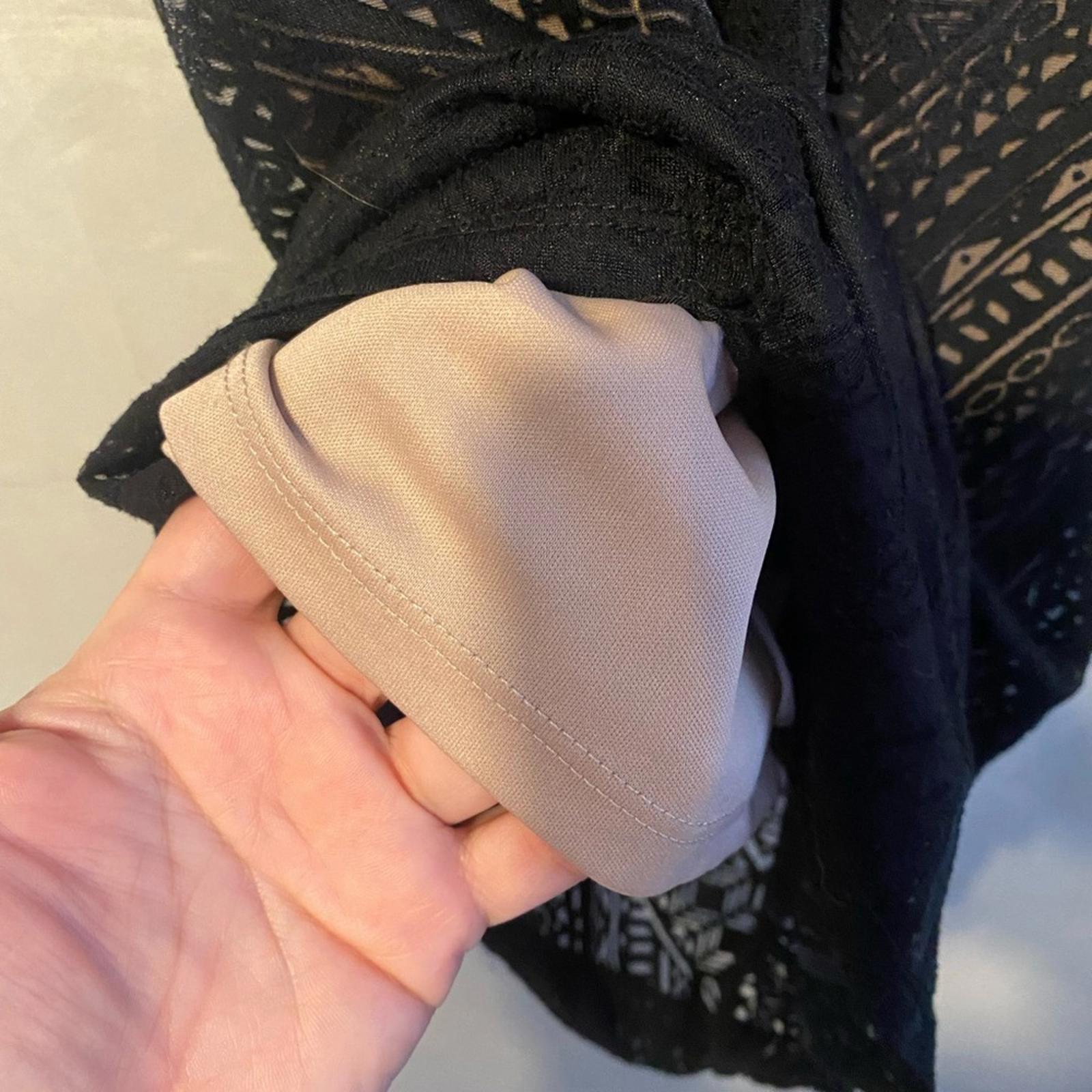 Massimo Black/Nude Overlay Dress Size XSmall