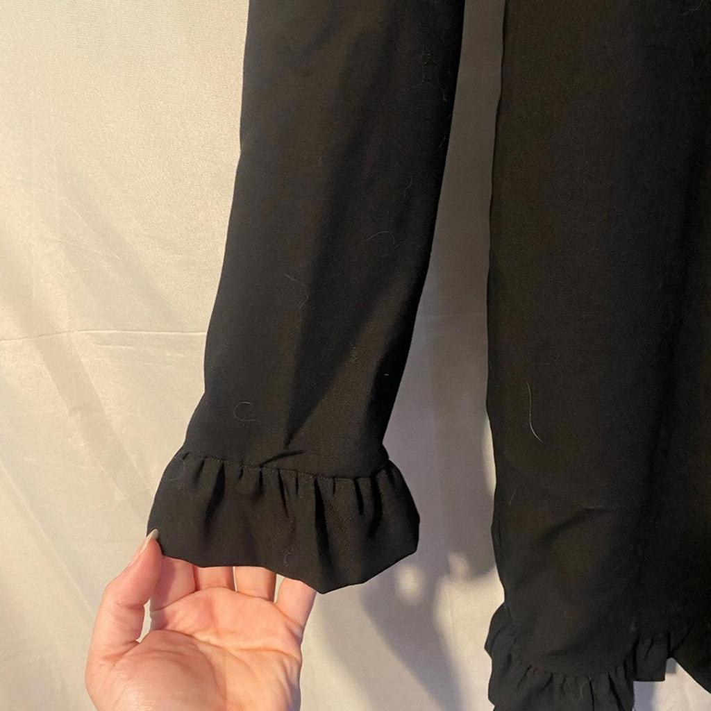 French Connection Ruffle Trim Mini Dress Size 12