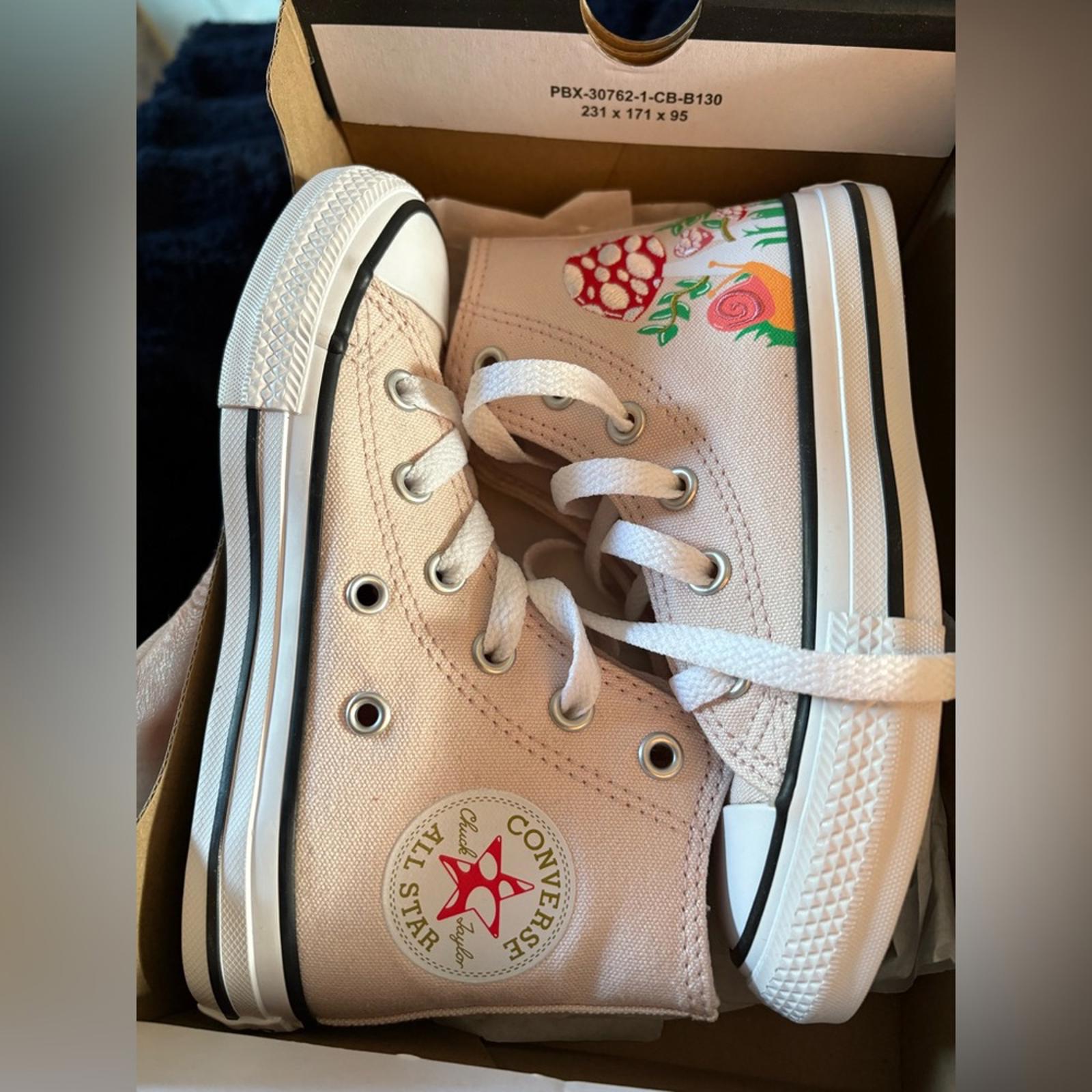 NIB Kids Converse Pink Mushroom Hi Tops Size 11