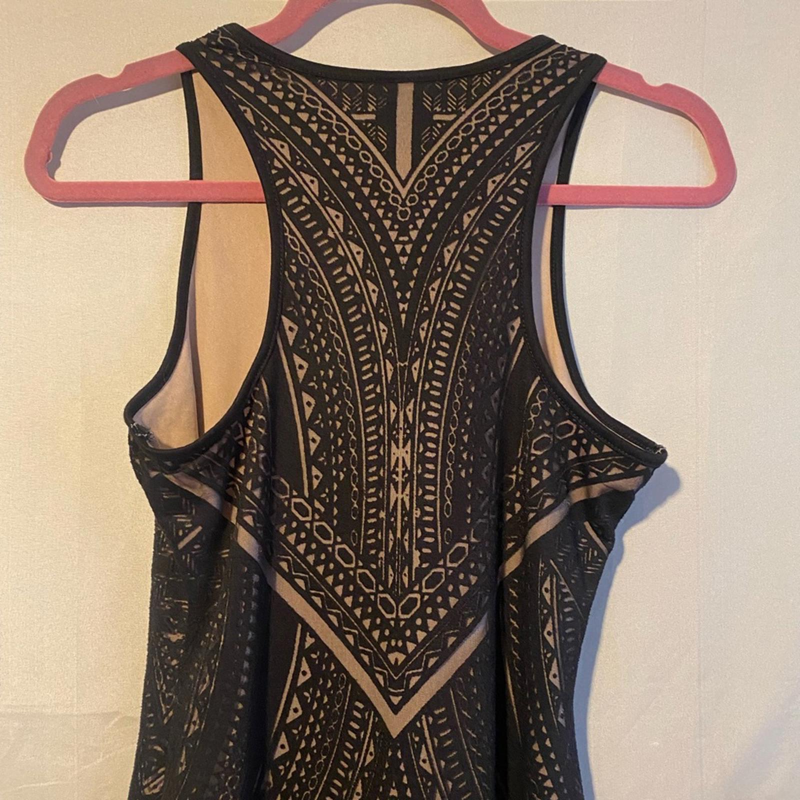 Massimo Black/Nude Overlay Dress Size XSmall
