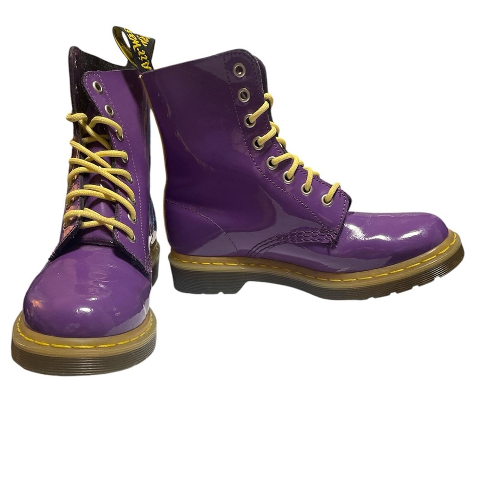Dr Martens 1460 Pascal Purple Boots Size 7
