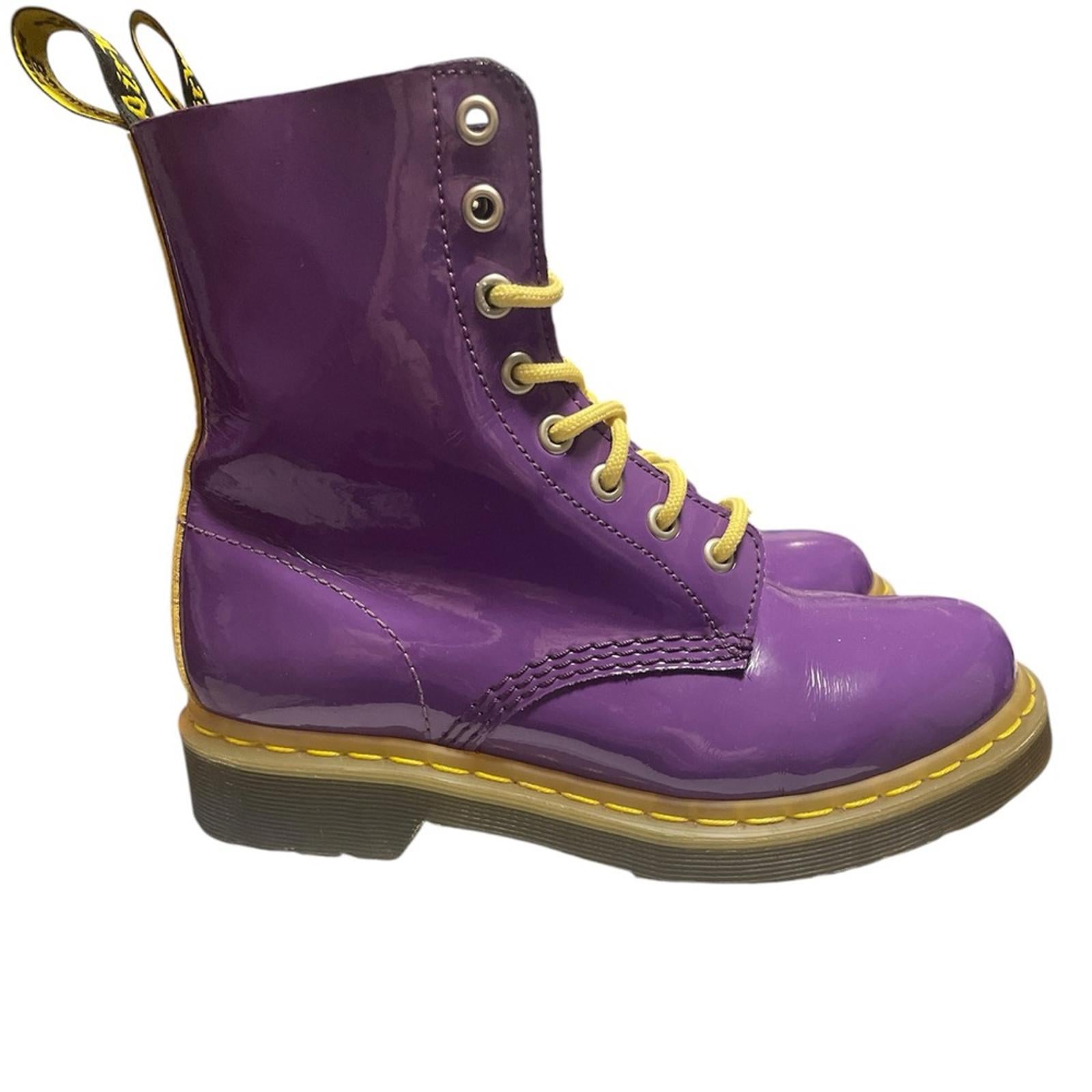 Dr Martens 1460 Pascal Purple Boots Size 7