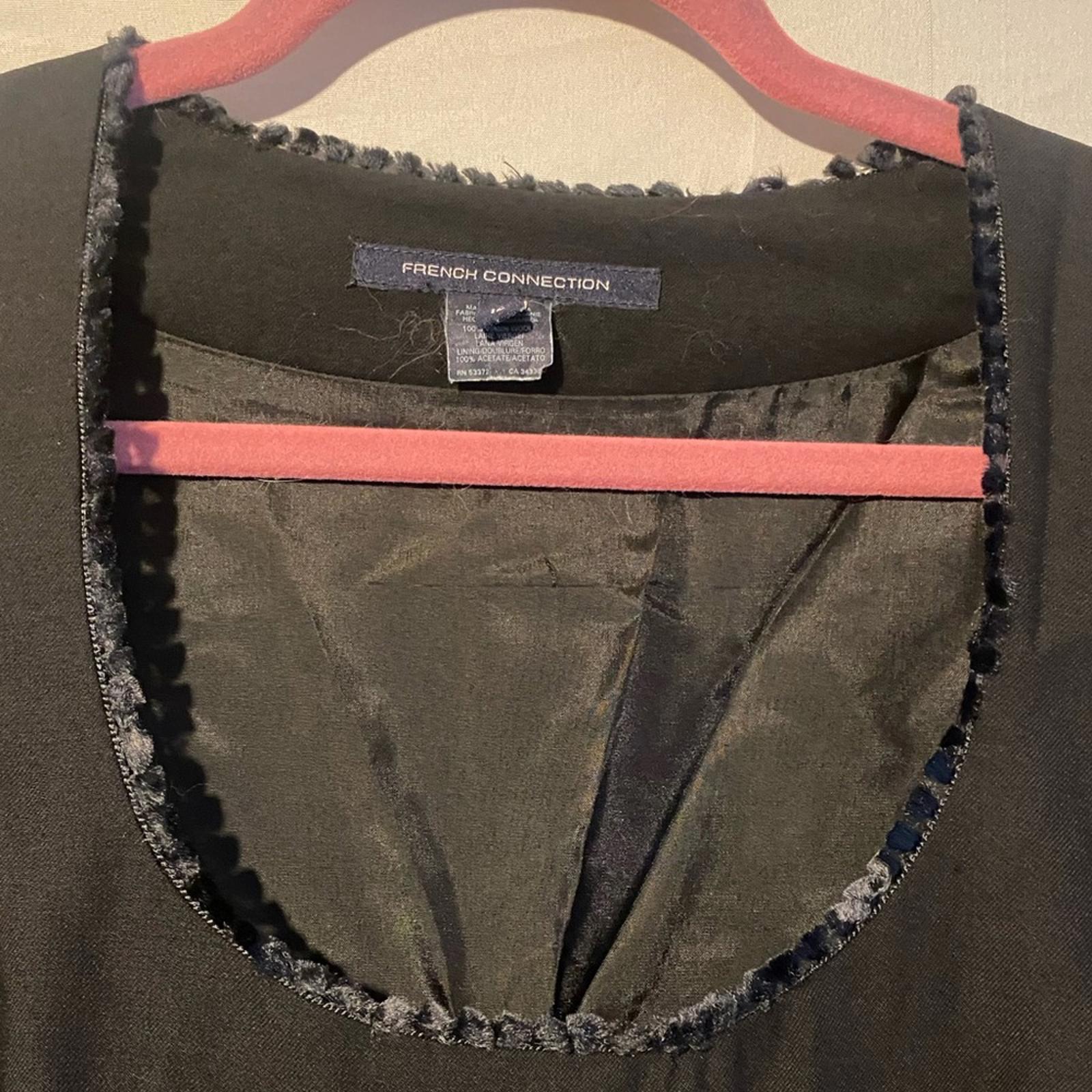 French Connection Ruffle Trim Mini Dress Size 12