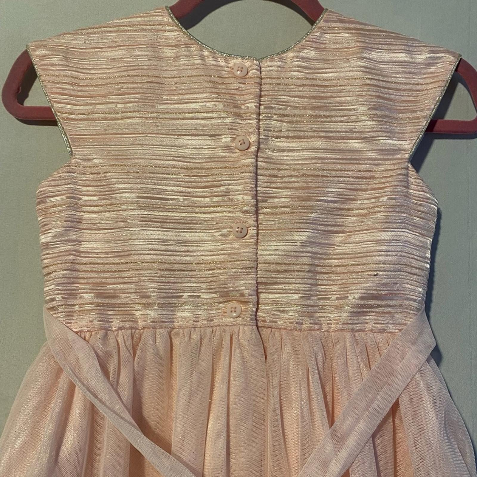 Girls Jona Michelle Pink and Silver Sparkle Party Dress Size 10