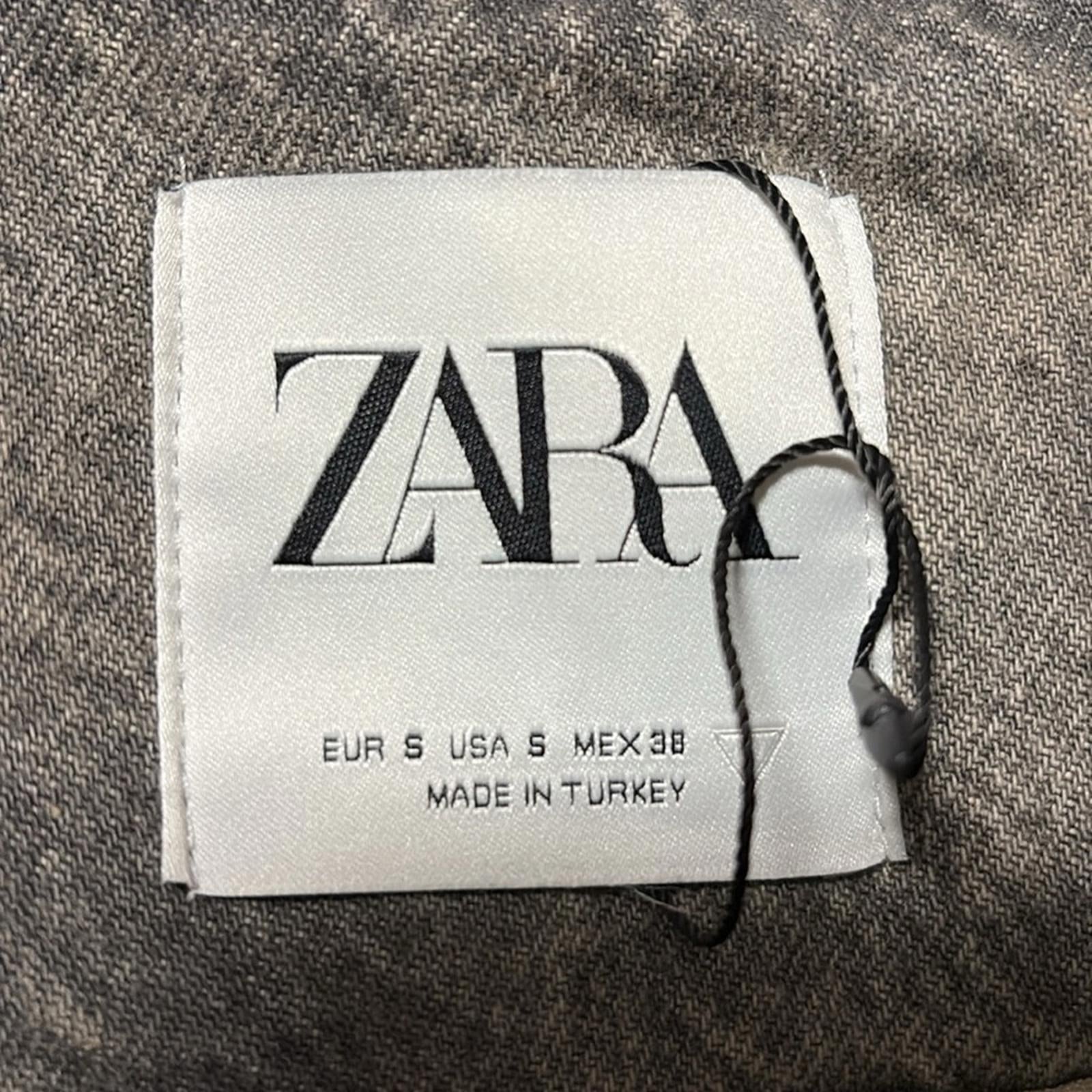 NWOT Zara Distressed Denim Bomber Jacket Size Small