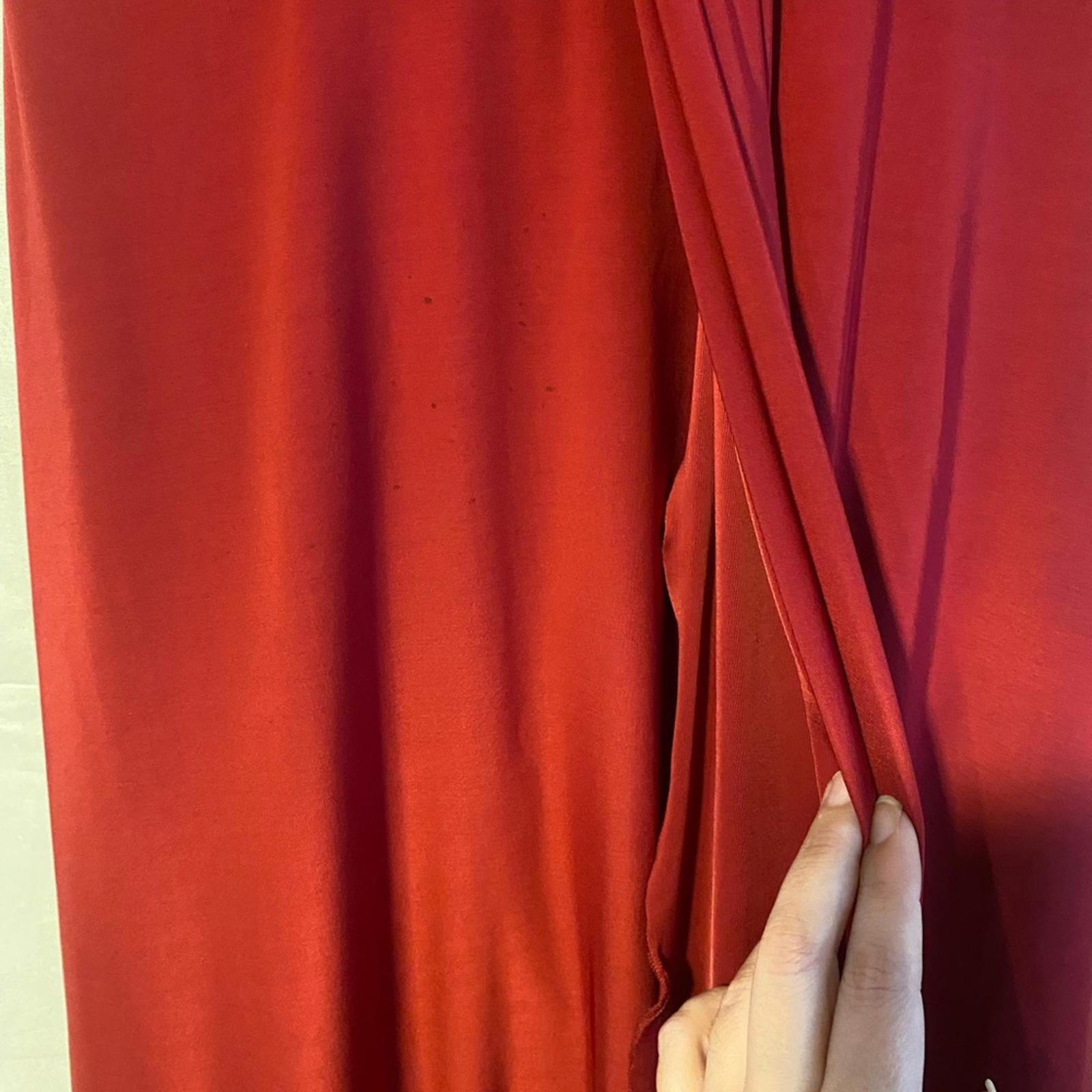 Reitmans Cranberry Silky Party Dress Size Small