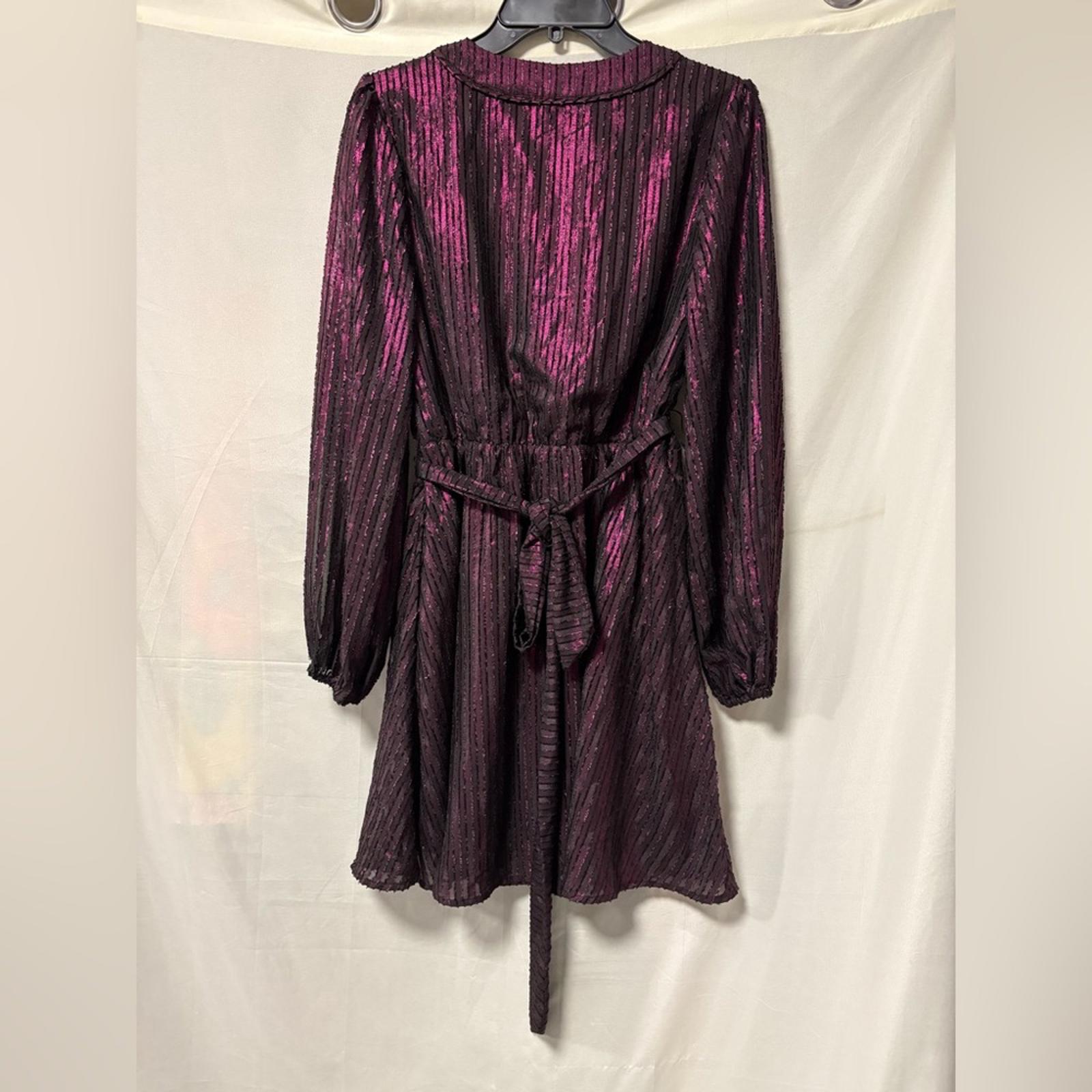 NWT ModCloth Your Time to Shine Wrap Dress in Purple Size Medium