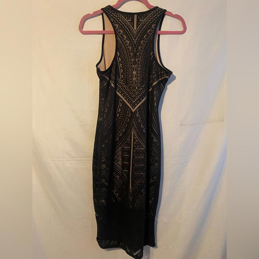 Massimo Black/Nude Overlay Dress Size XSmall
