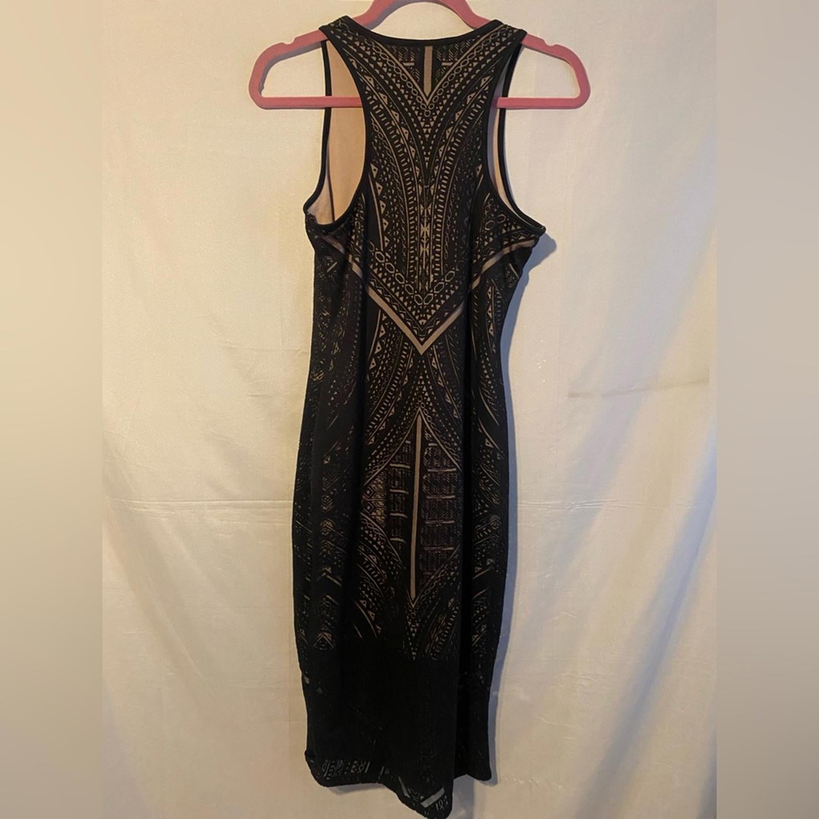 Massimo Black/Nude Overlay Dress Size XSmall