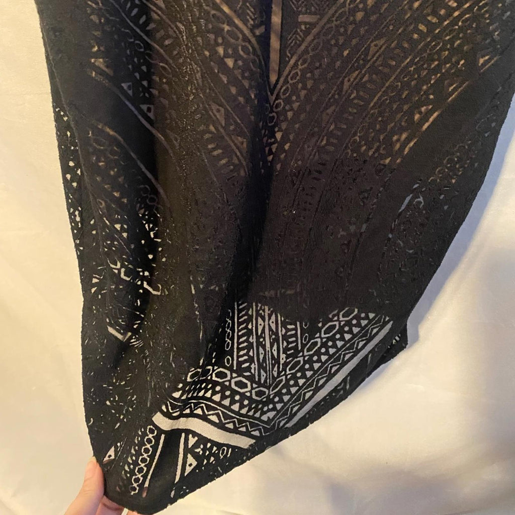 Massimo Black/Nude Overlay Dress Size XSmall