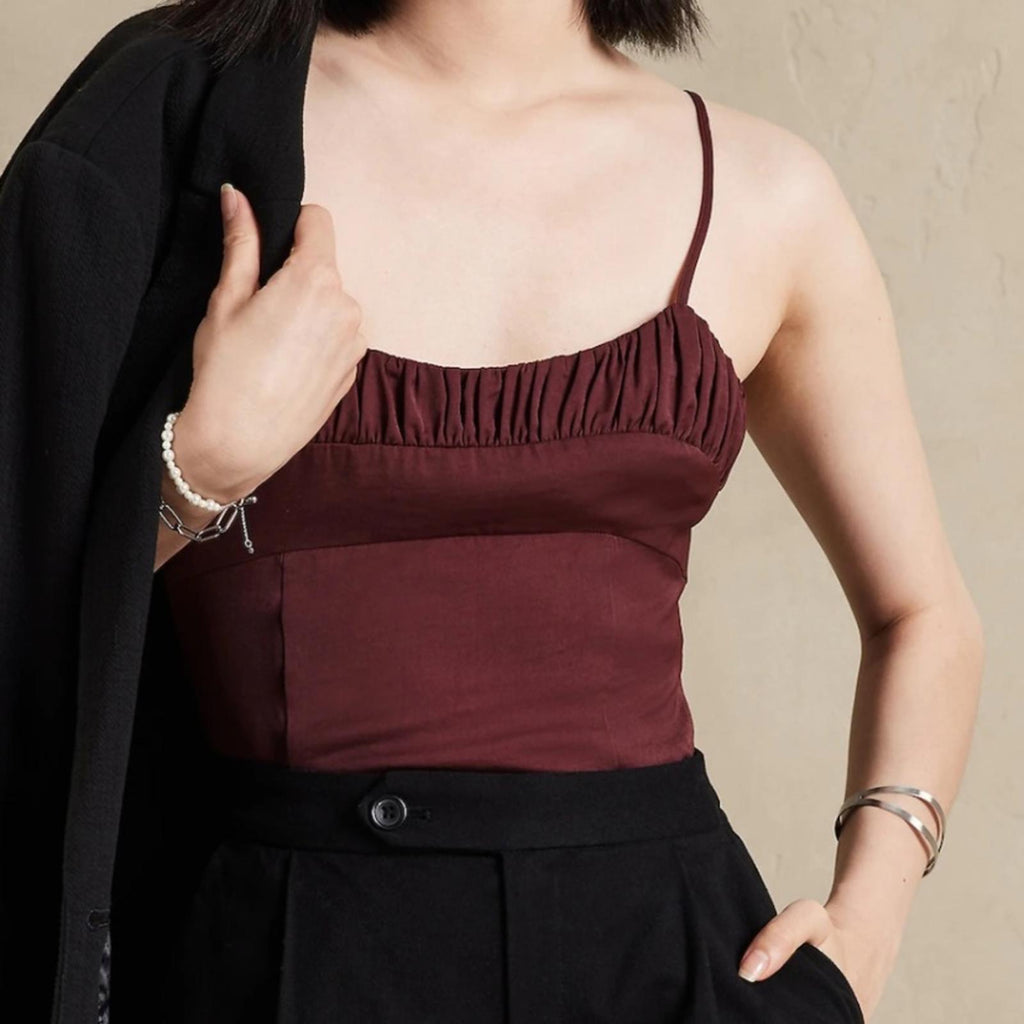 NWT Banana Republic Slip Dress  Burgundy Size 12