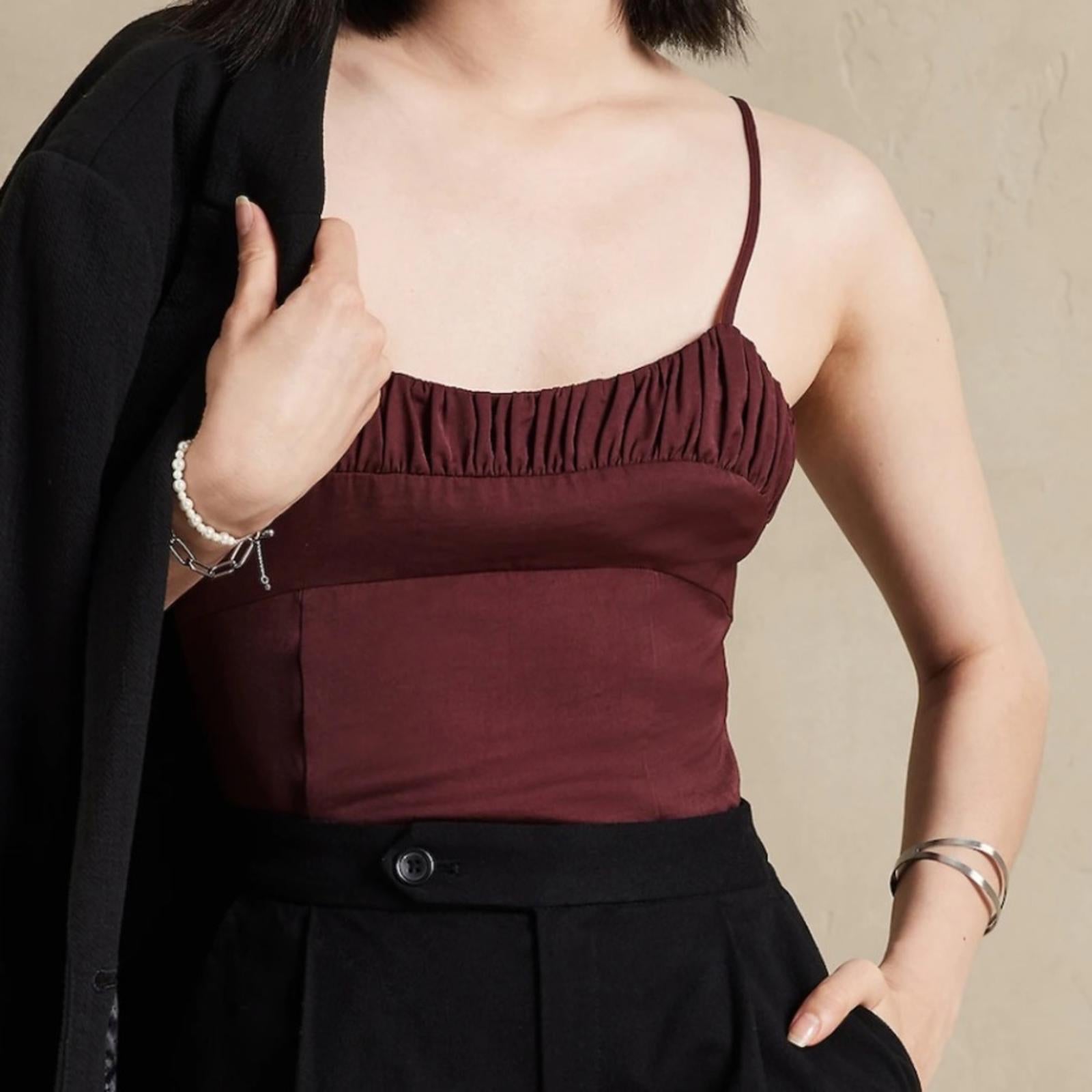 NWT Banana Republic Slip Dress  Burgundy Size 12