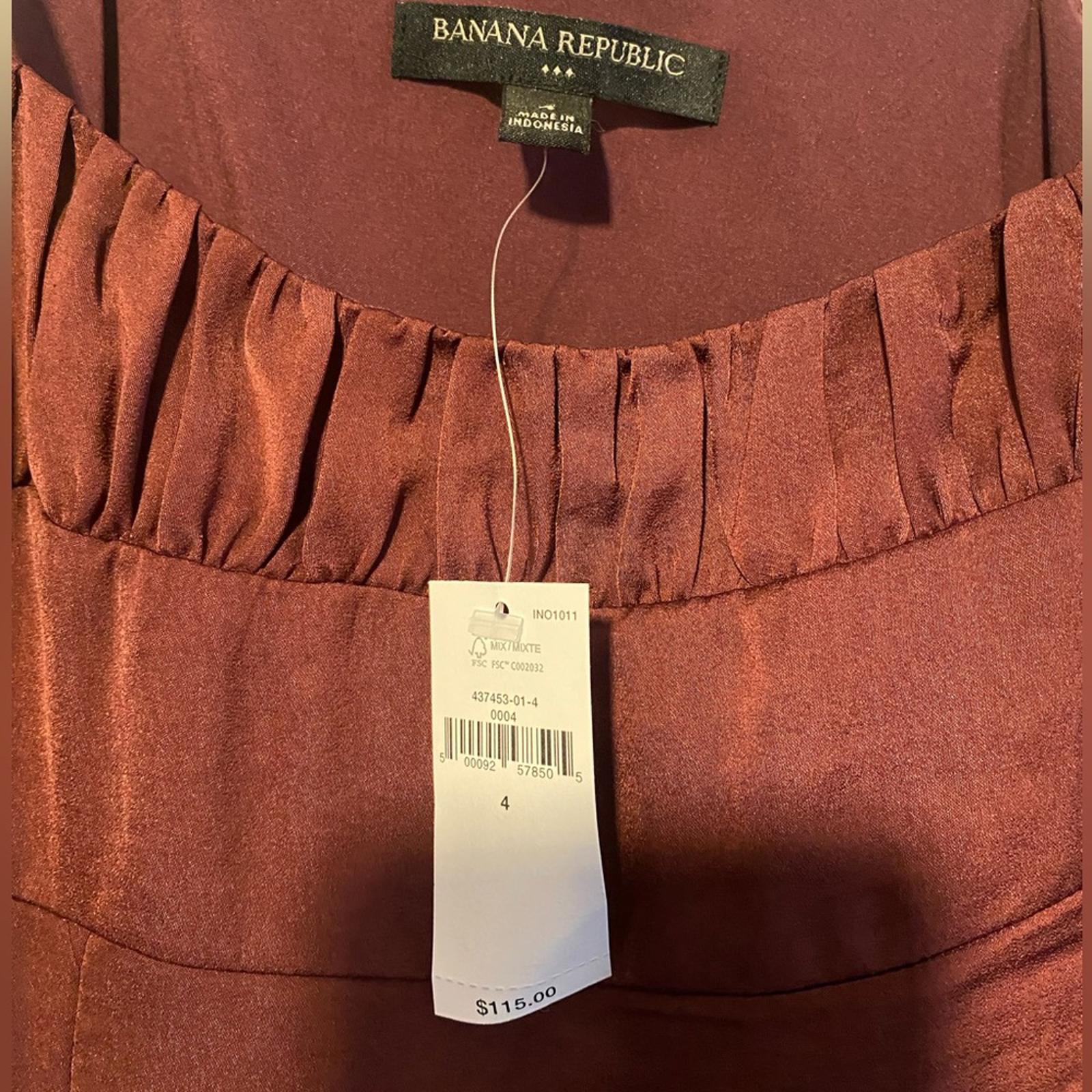 NWT Banana Republic Slip Dress  Burgundy Size 12